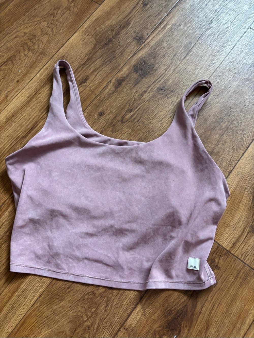 Vuori Dusty Rose Cropped Tank
